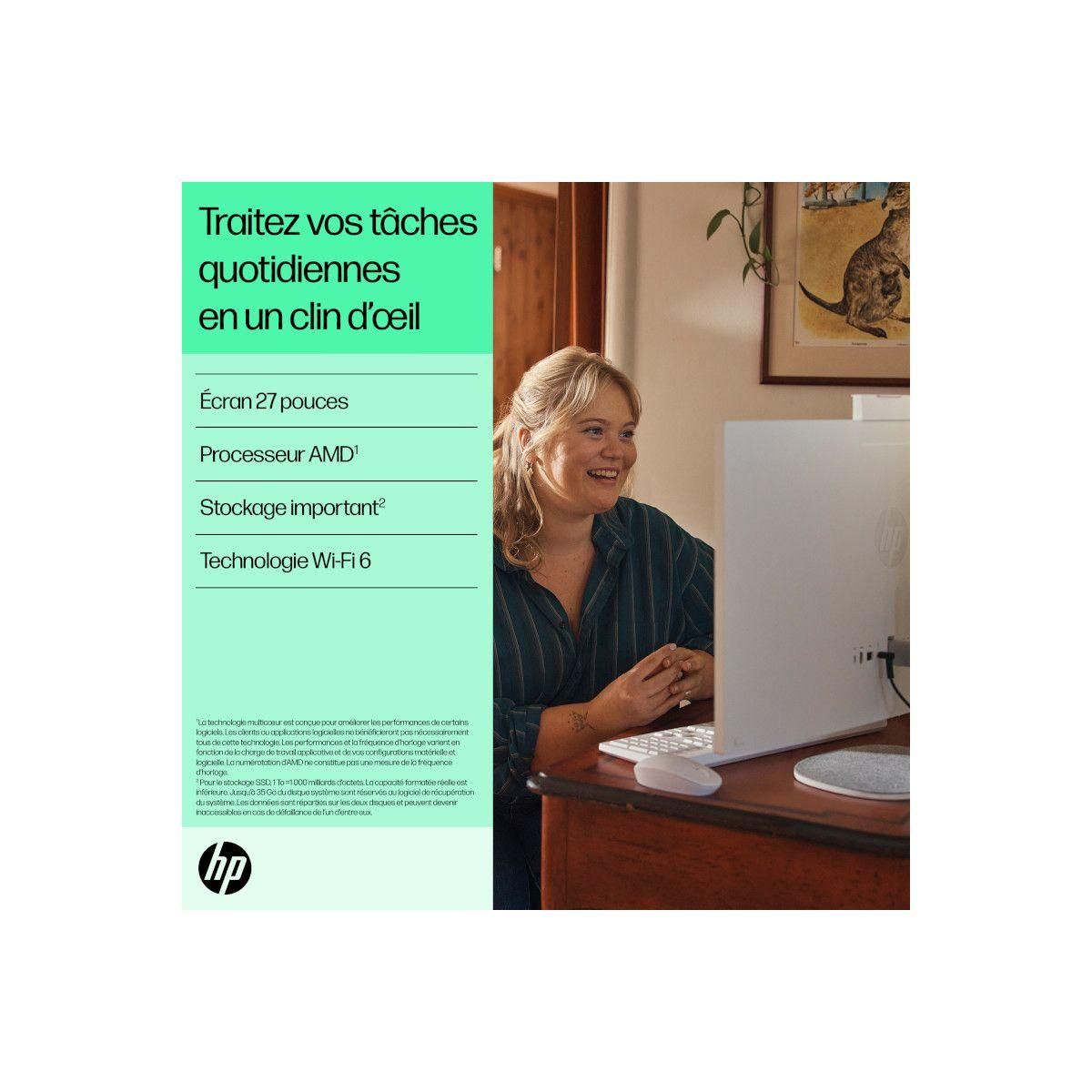 HP Ordinateur tout-en-un 27-cr0058nf