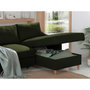 Voir la diapositive 4 : LISA DESIGN Will - canapé d'angle droit - convertible avec coffre - 4 places - en tissu