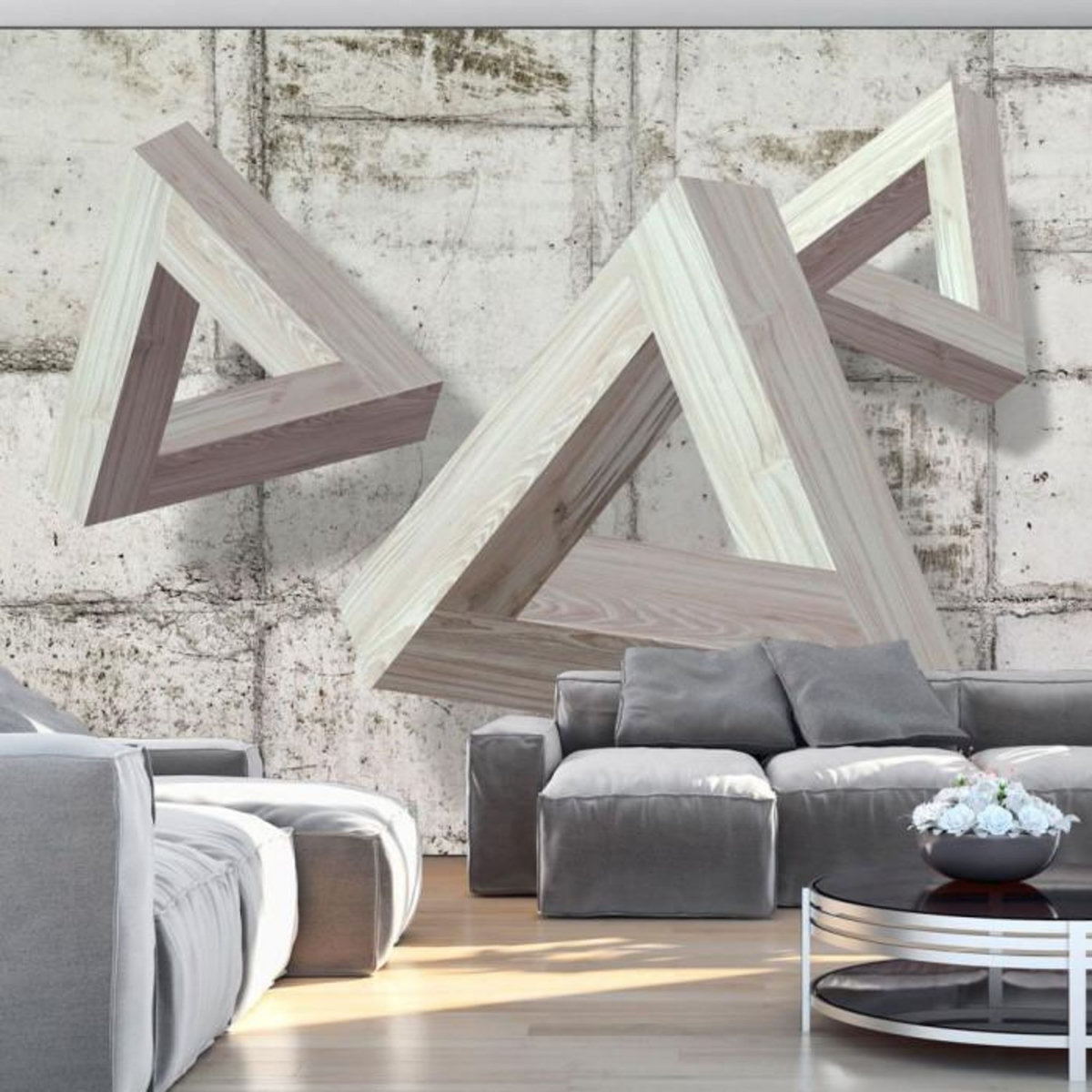 Paris Prix Papier Peint  Grey Trio