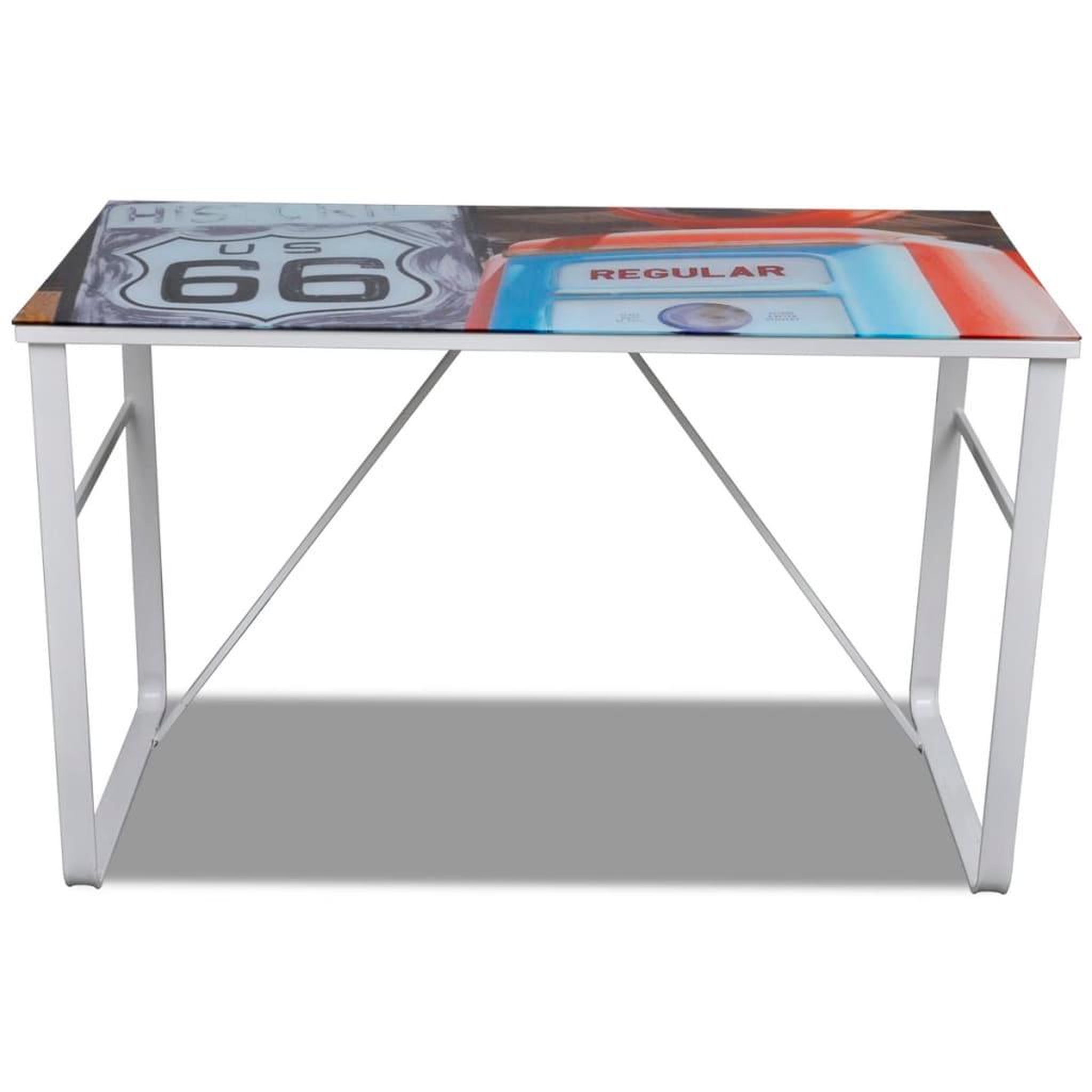 Voir la diapositive 3 : VIDAXL Bureau rectangulaire unique