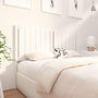 Voir la diapositive 3 : VIDAXL Tete de lit blanc 145,5x4x100 cm bois massif de pin