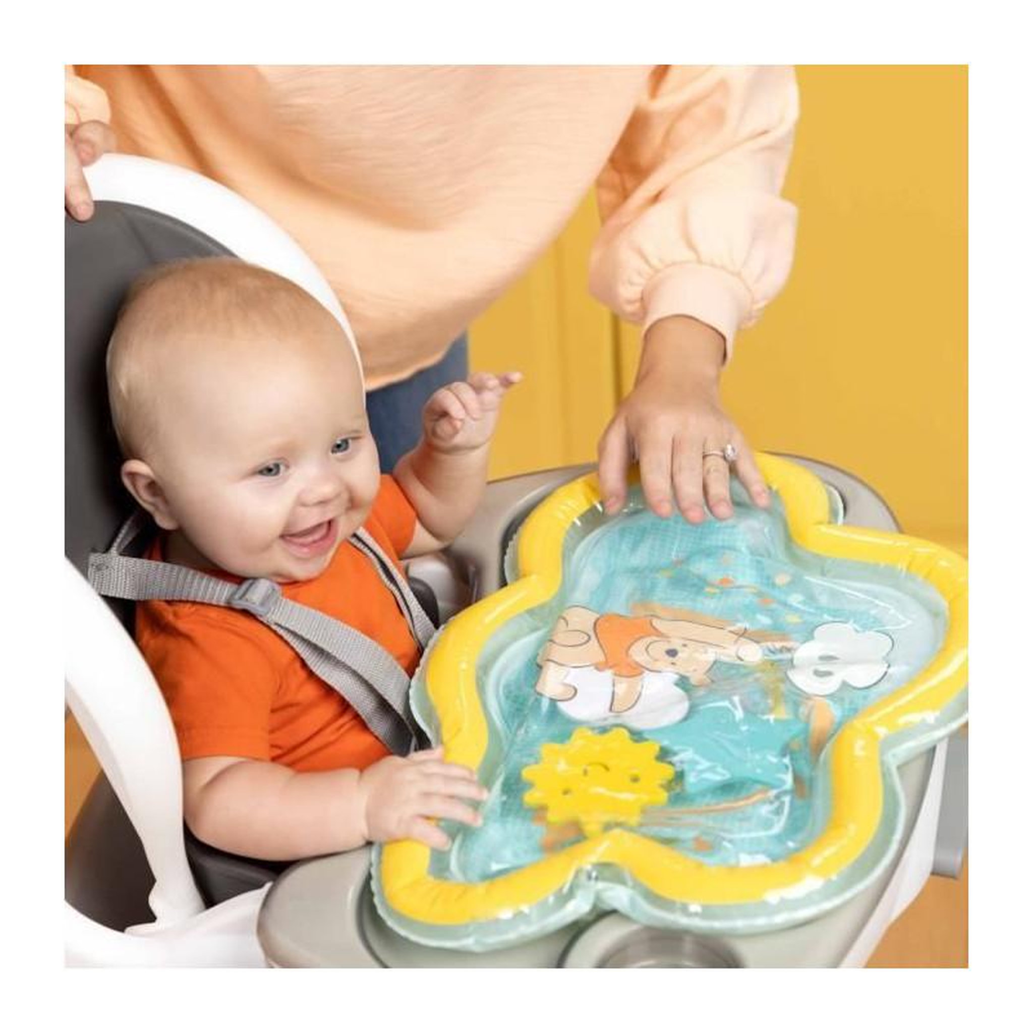 Voir la diapositive 2 : DISNEY DISNEY BABY -WINNIE- Tapis d'eau pour bébé, jeu sensoriel et d'éveil?, gonflable, facile a nettoyer, pliable, des la naissanc