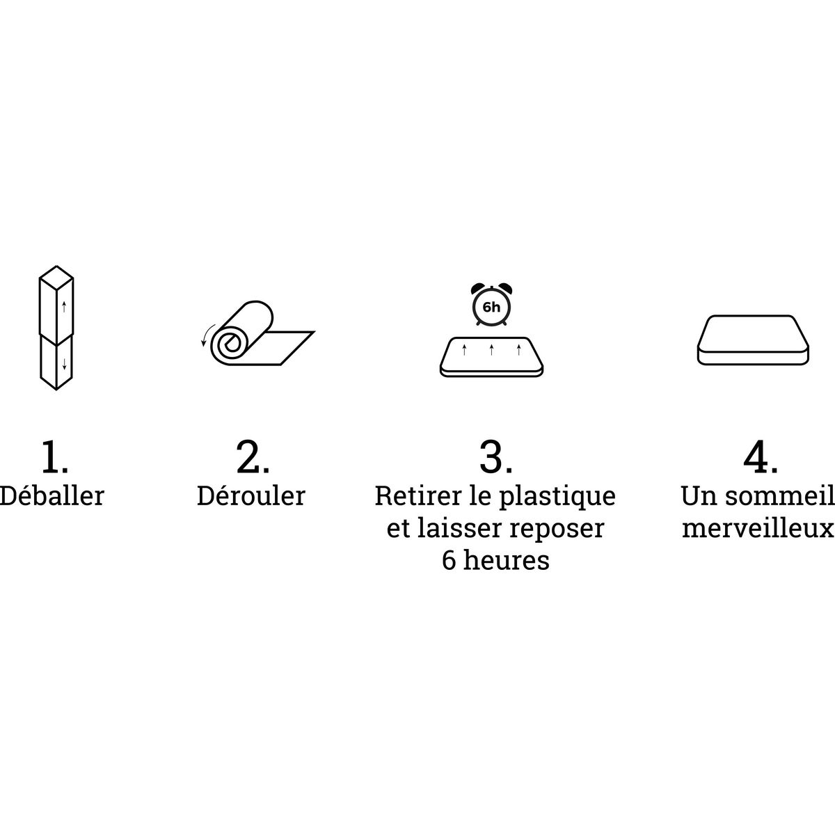 Zwoong Matelas universel  mousse 160x200cm ZWOONG 