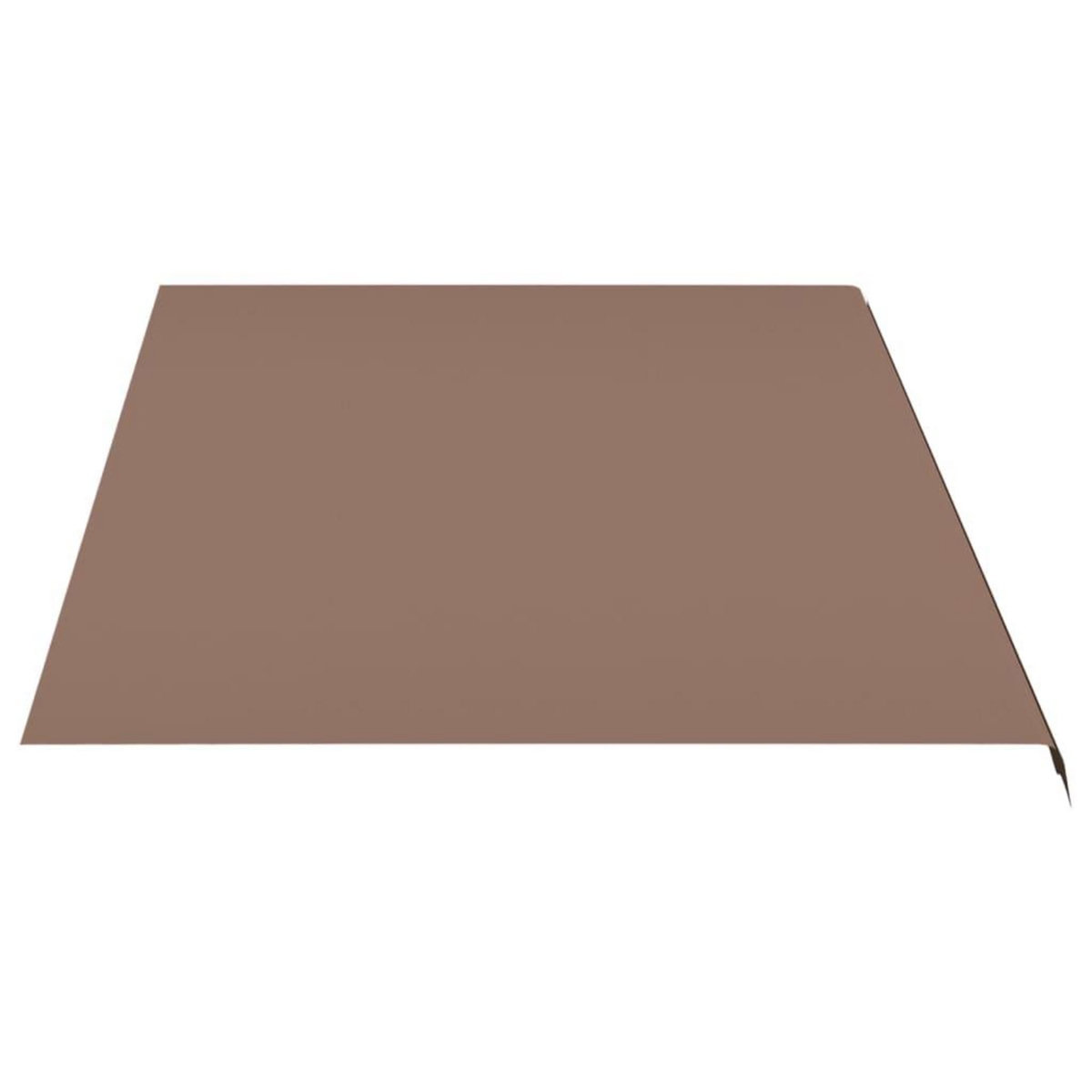 VIDAXL Tissu de remplacement pour auvent Marron 5x3 m