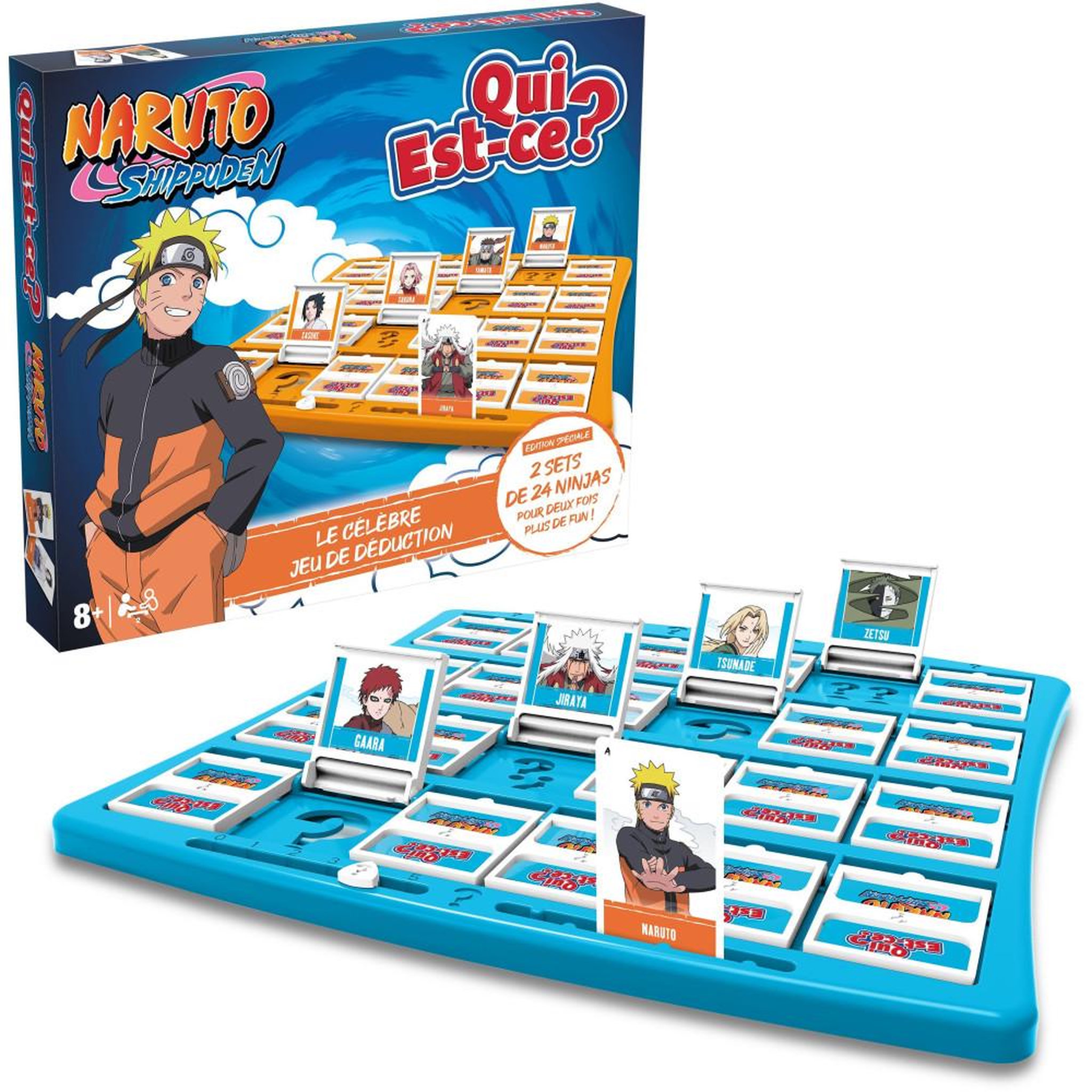 Winning Moves QUI EST-CE ? Naruto Shippuden - Jeu de société - WINNING MOVES - Des 8 ans
