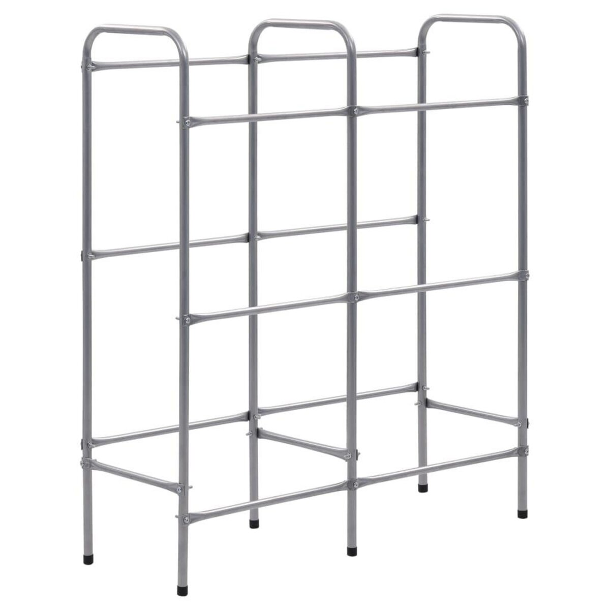 VIDAXL Etagere de rangement pour 6 caisses Argente 96x33x116 cm Acier