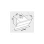 Voir la diapositive 5 : Falmec Hotte murale inclinée 85cm 584m3/h blanc - VERSO1411