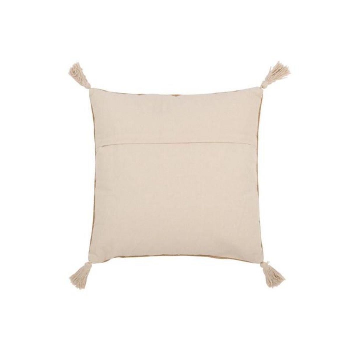 Paris Prix Coussin Déco Triangle  Bali  50x50cm Naturel & Beige