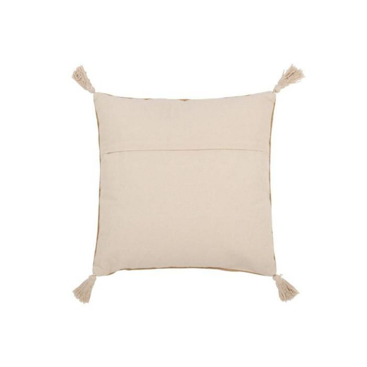 Paris Prix Coussin Déco Triangle  Bali  50x50cm Naturel & Beige