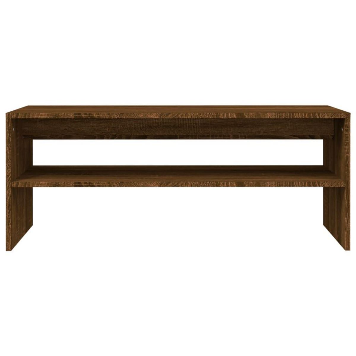 VIDAXL Table basse Chene marron 100x40x40 cm Bois d'ingenierie