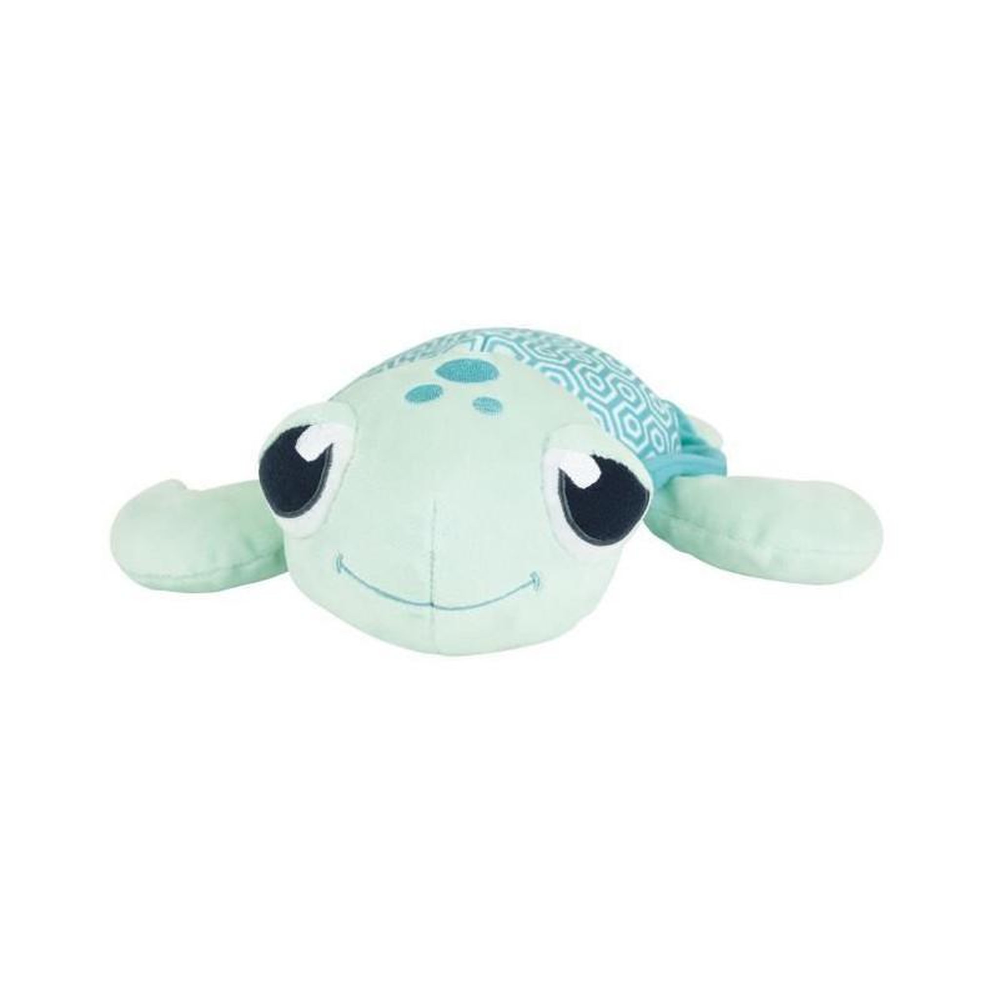 Voir la diapositive 3 : JEMINI Ma Petite Carapace Peluche Tortue Lumineuse Naturelle +/- 25 cm - JEMINI - Chargeable a la lumiere, fonctionne sans pile.