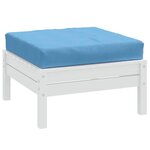 VIDAXL Coussin de palette bleu melange 60x60x10 cm tissu