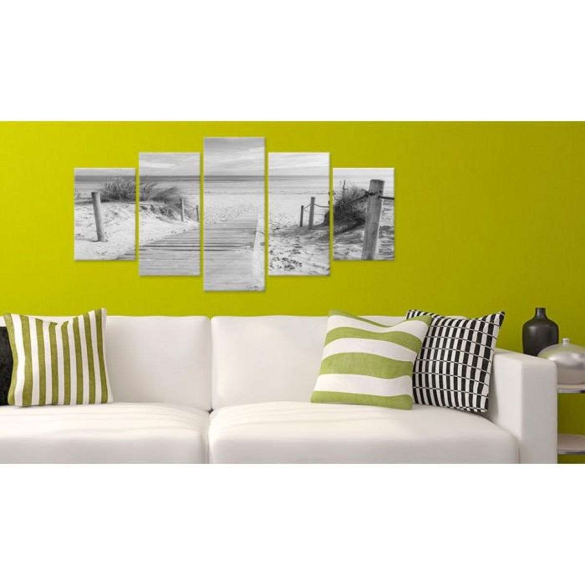 Paris Prix Tableau  Morning on the Beach Black & White