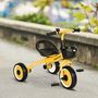 Voir la diapositive 4 : HOMCOM Tricycle enfant multi-équipé garde-boue sonnette panier pédales antidérapantes siège réglable avec dossier métal jaune