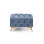 Voir la diapositive 4 : LISA DESIGN Camden - pouf chesterfield en velours - pieds en métal doré