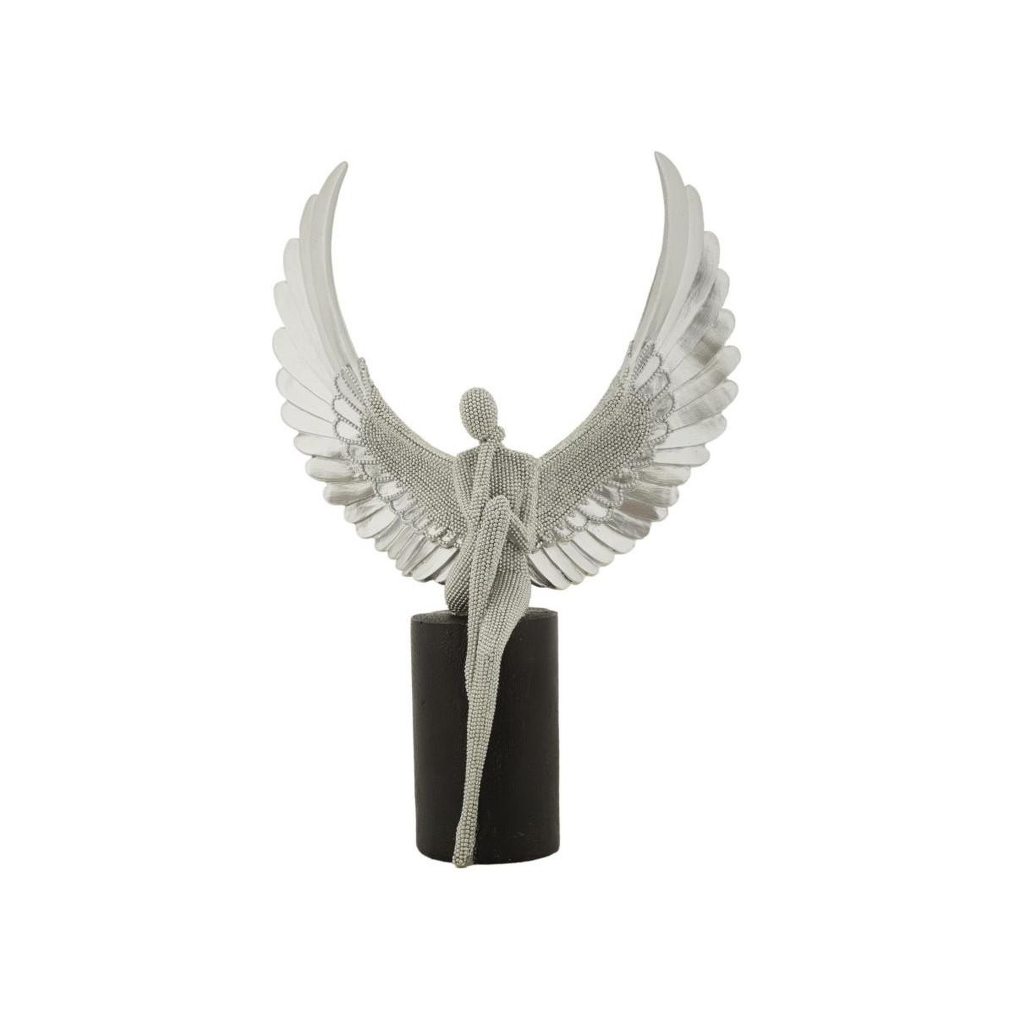 Paris Prix Statuette déco ailes  sparky  34cm argent