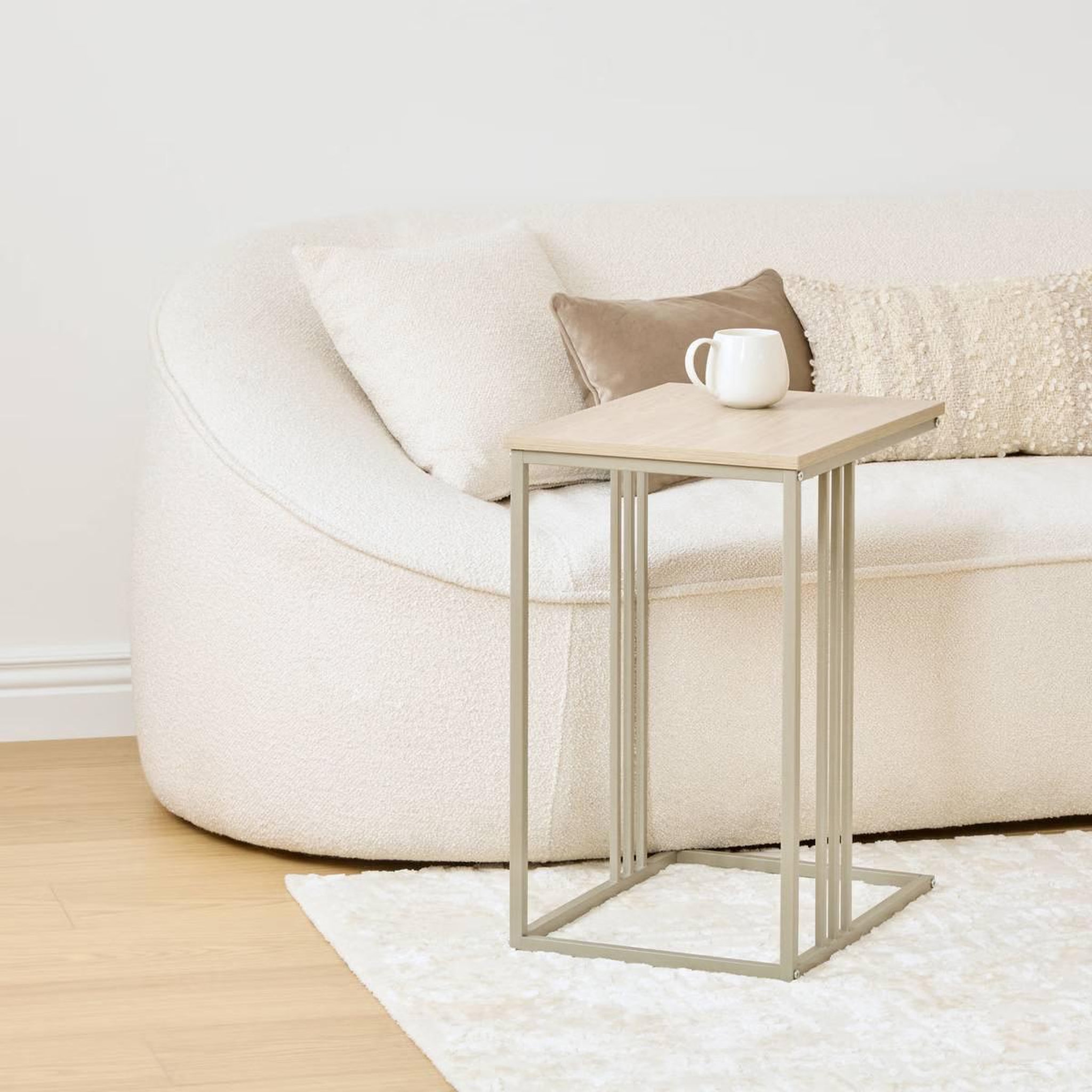 Voir la diapositive 3 : FIVE Table d'appoint design  duna  58cm sable
