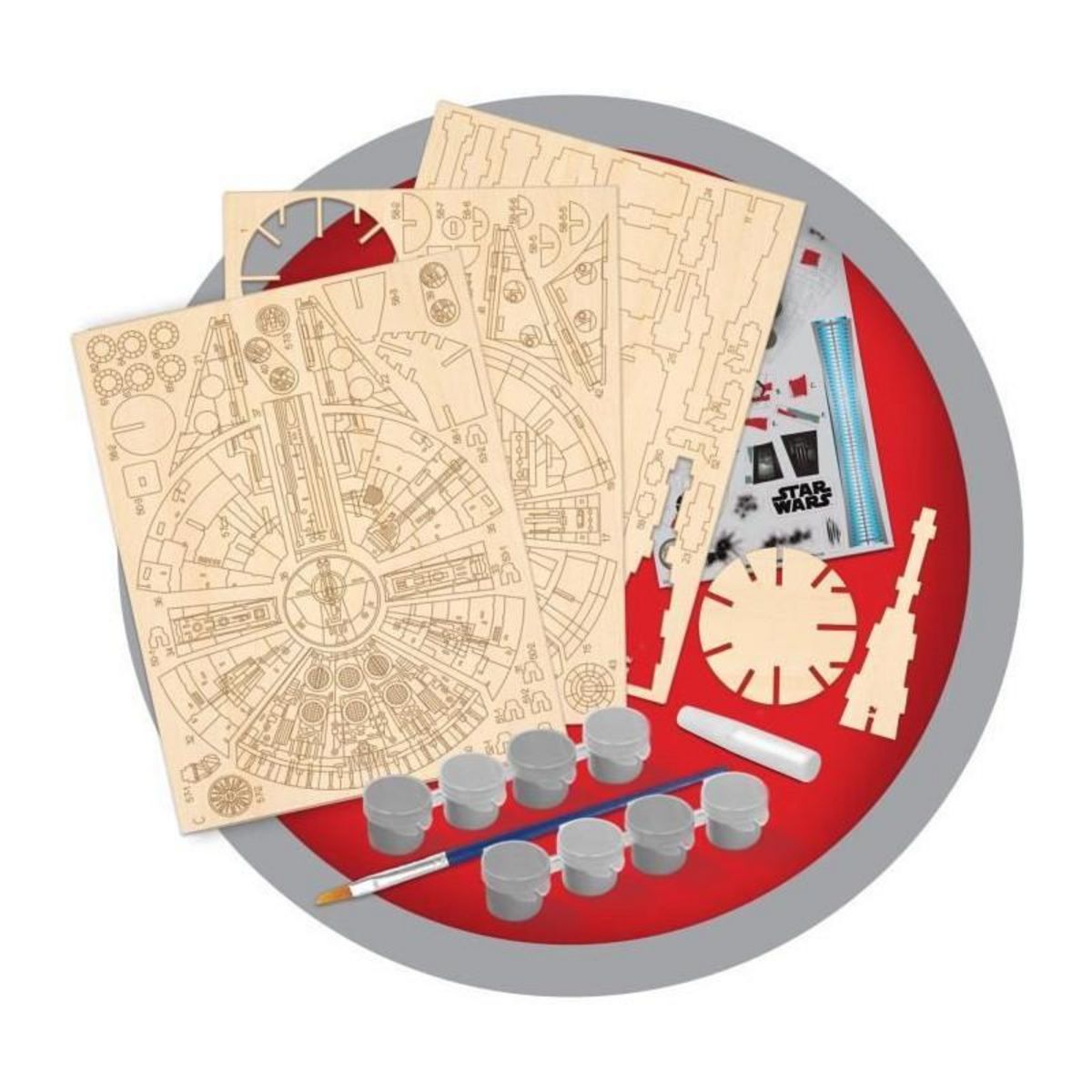 GOLIATH Maquette en bois a peindre Woodworx Star Wars - Faucon Millenium