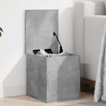 VIDAXL Boîte de rangement gris beton 30x35x35 cm bois d'ingenierie