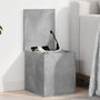 Voir la diapositive 1 : VIDAXL Boîte de rangement gris beton 30x35x35 cm bois d'ingenierie