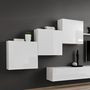 Voir la diapositive 2 : Paris Prix Meuble TV Mural Design  Switch X  330cm Blanc