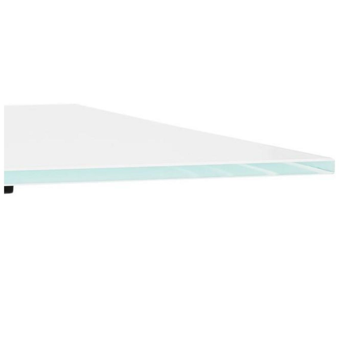 Paris Prix Table Design en Verre  Trinidad  160cm Blanc