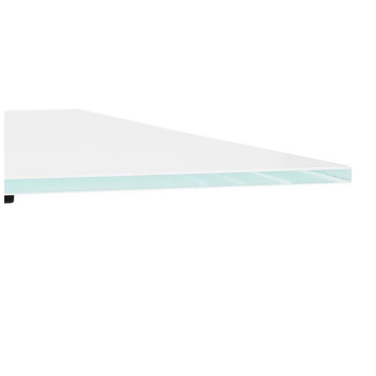 Paris Prix Table Design en Verre  Trinidad  160cm Blanc