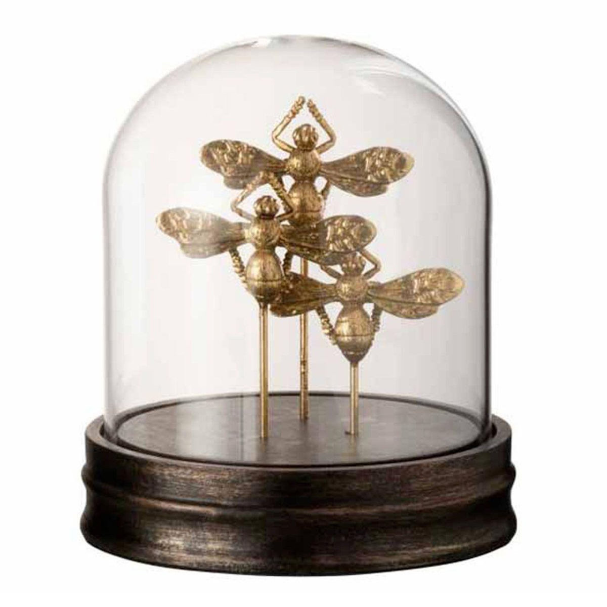 Paris Prix Cloche Déco en Verre  Papillon  19cm Or