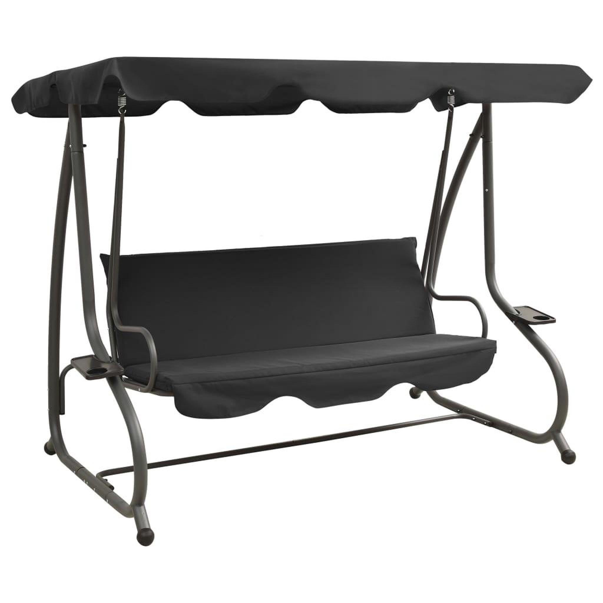 VIDAXL Balancelle d'exterieur avec auvent Anthracite