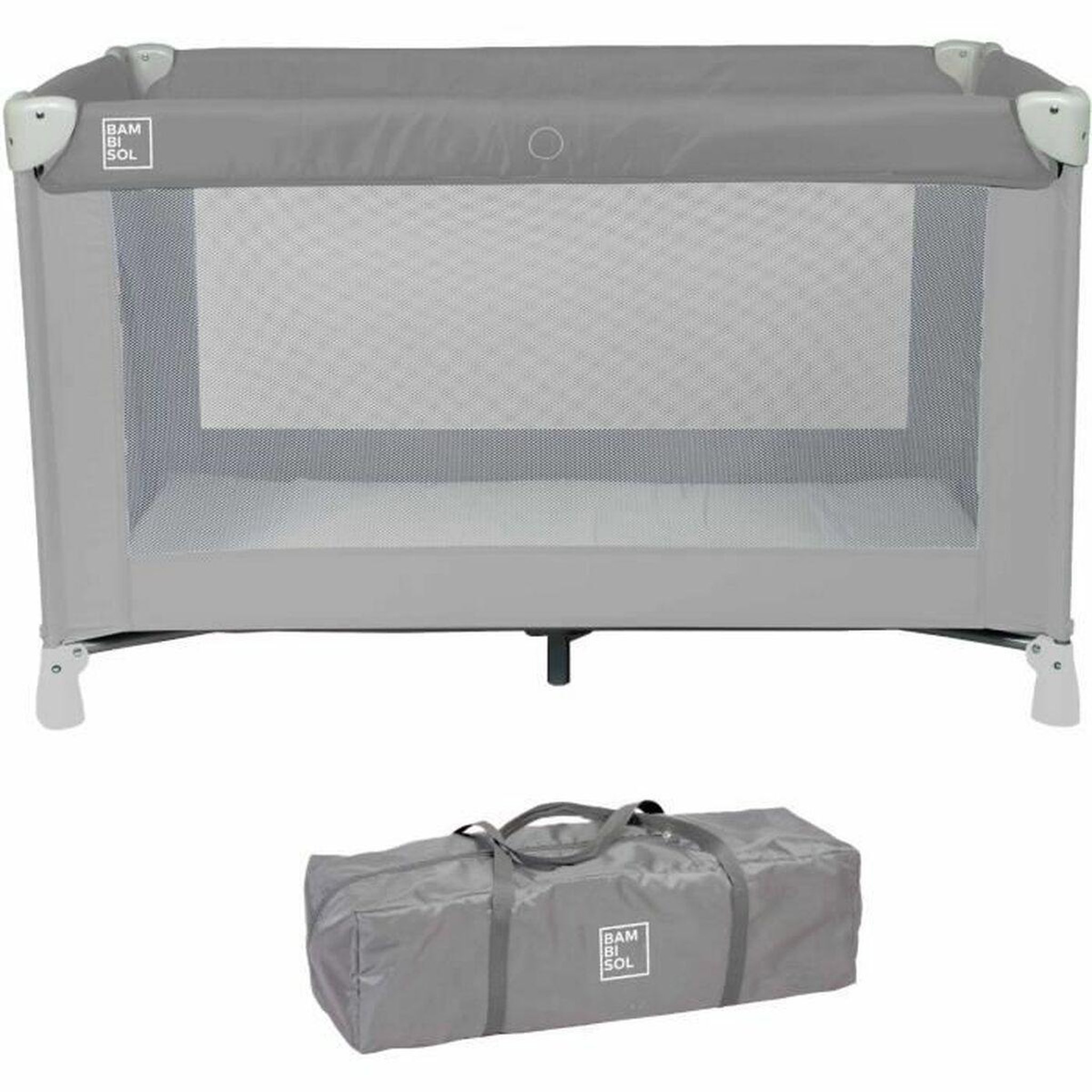 BAMBISOL Lit Bébé de Voyage Bambisol Gris