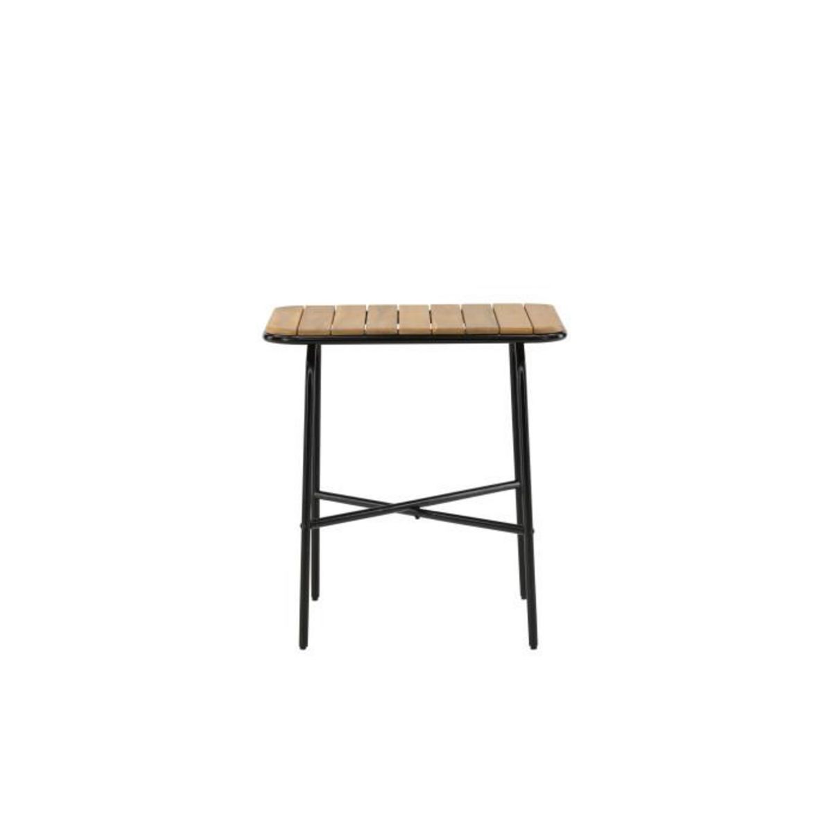 Paris Prix Table de Jardin en Bois  Holmbeck  88cm Naturel