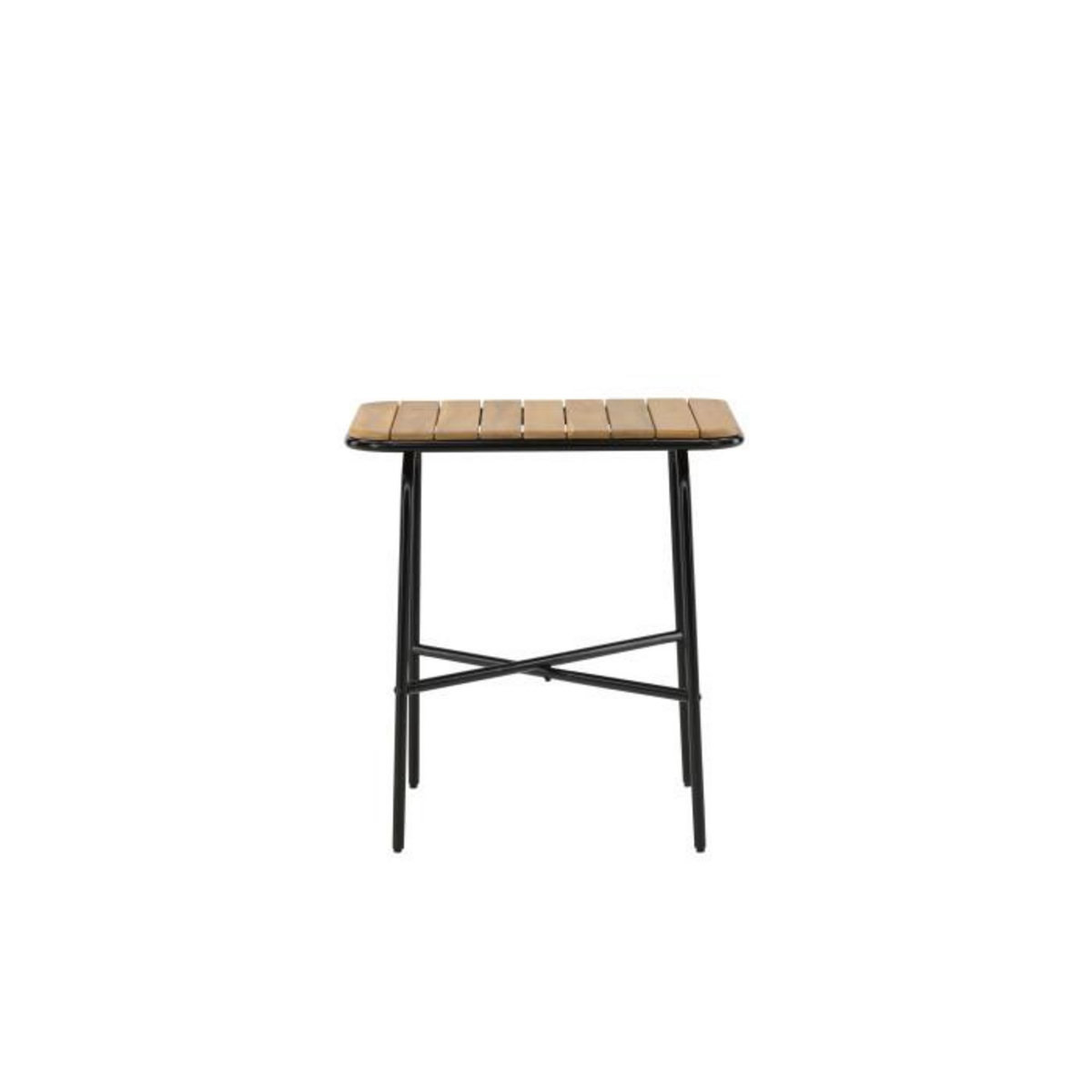 Paris Prix Table de Jardin en Bois  Holmbeck  88cm Naturel