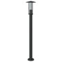 Voir la diapositive 5 : VIDAXL Lampadaire d'exterieur noir 100 cm acier inoxydable