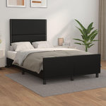 VIDAXL Cadre de lit sans matelas noir 120x200 cm similicuir