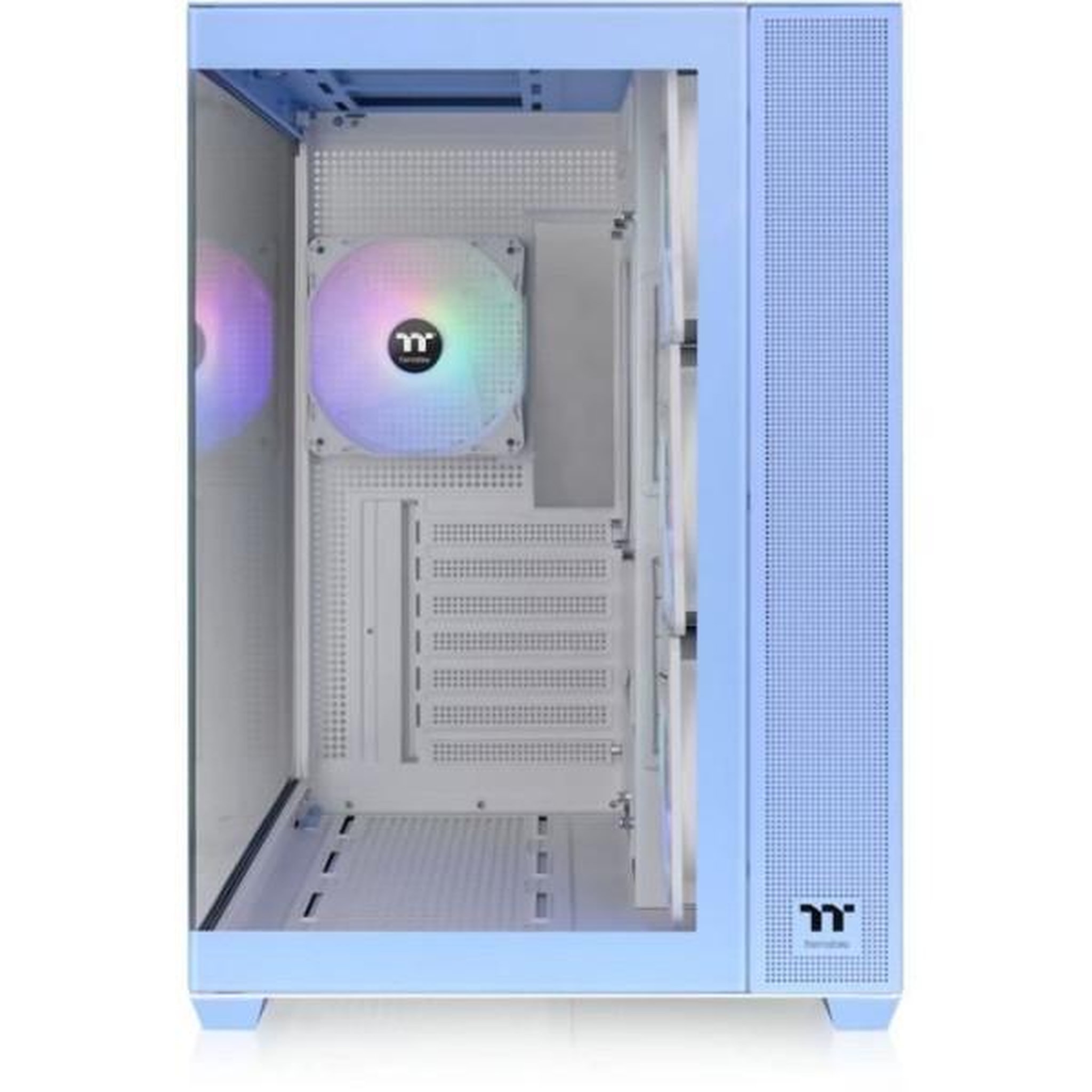 Voir la diapositive 4 : Thermaltake Boîtier PC - THERMALTAKE - View 380 TG ARGB Hydrangea Blue - Moyen tour - ATX - Verre trempé - Bleu