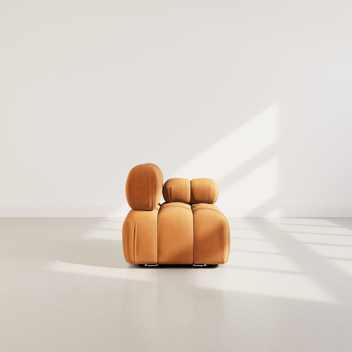 LISA DESIGN Ruby - module d'assise droit en velours texturé