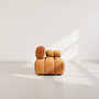 Voir la diapositive 6 : LISA DESIGN Ruby - module d'assise droit en velours texturé