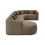 Voir la diapositive 5 : LISA DESIGN Ikare - canapé modulable d'angle gauche - 6 places - en tissu