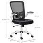 Voir la diapositive 3 : VINSETTO Vinsetto Chaise de bureau ergonomique hauteur réglable pivotante 360° accoudoirs relevables tissu maille bicolore noir blanc