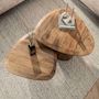 Voir la diapositive 5 : LISA DESIGN Dayo - lot de 2 tables basses gigognes - en bois massif de manguier - 93 et 76 cm