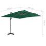 Voir la diapositive 6 : VIDAXL Parasol de jardin en porte-a-faux et poteau en aluminium vert