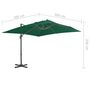Voir la diapositive 6 : VIDAXL Parasol de jardin en porte-a-faux et poteau en aluminium vert