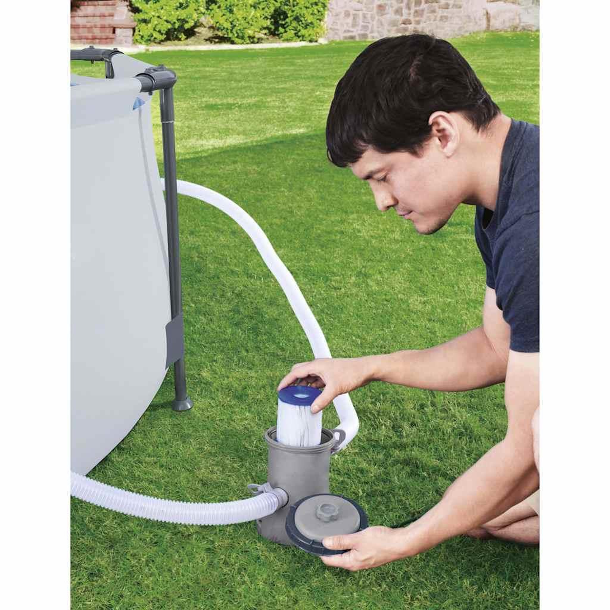 Voir la diapositive 3 : BESTWAY Bestway Pompe de filtration de piscine Flowclear 1249 L/h