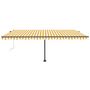 Voir la diapositive 4 : VIDAXL Auvent automatique sur pied 500x300 cm Jaune/Blanc