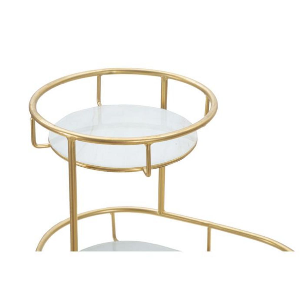 Paris Prix Plateau Décoratif 2 Niveaux  Jade  36cm Or