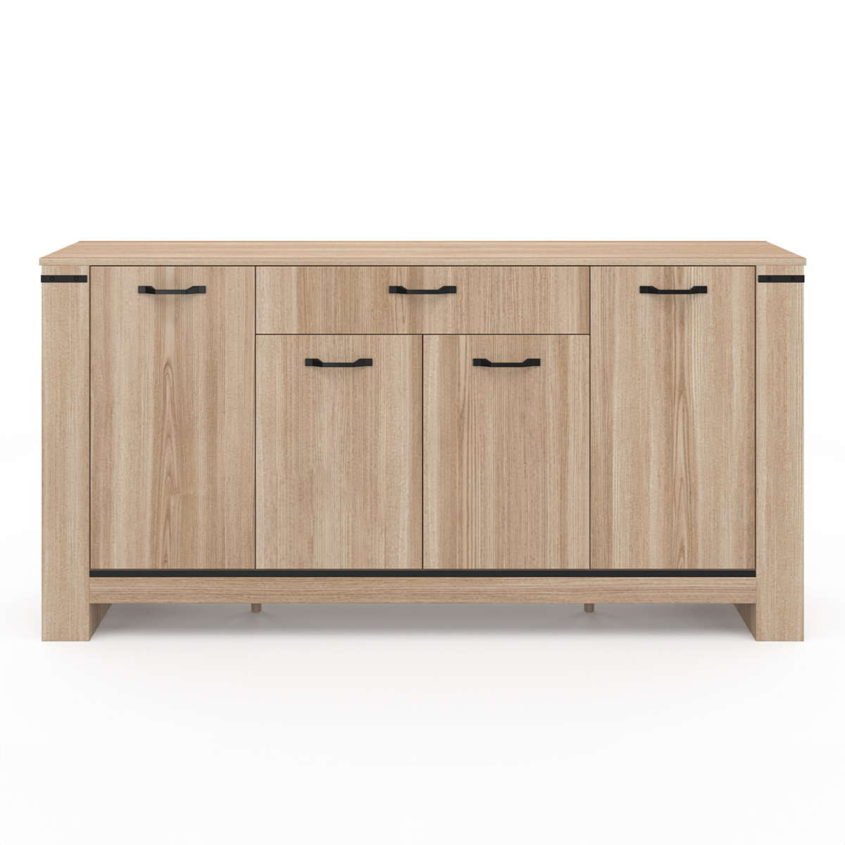 ID MARKET Buffet 160 m IDAHO 4 portes avec tiroir design contemporain