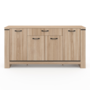Voir la diapositive 3 : ID MARKET Buffet 160 m IDAHO 4 portes avec tiroir design contemporain