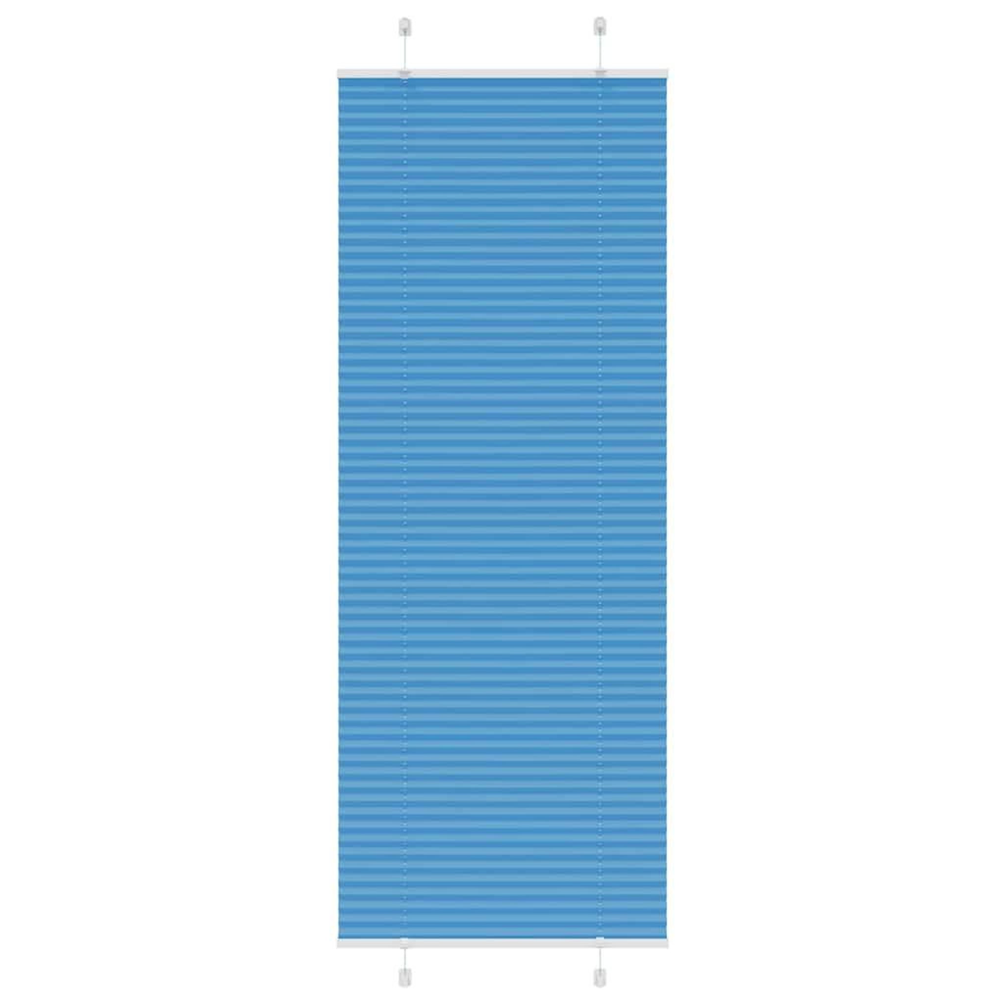 VIDAXL Store plisse bleu 70x200 cm largeur du tissu 69,4 cm polyester