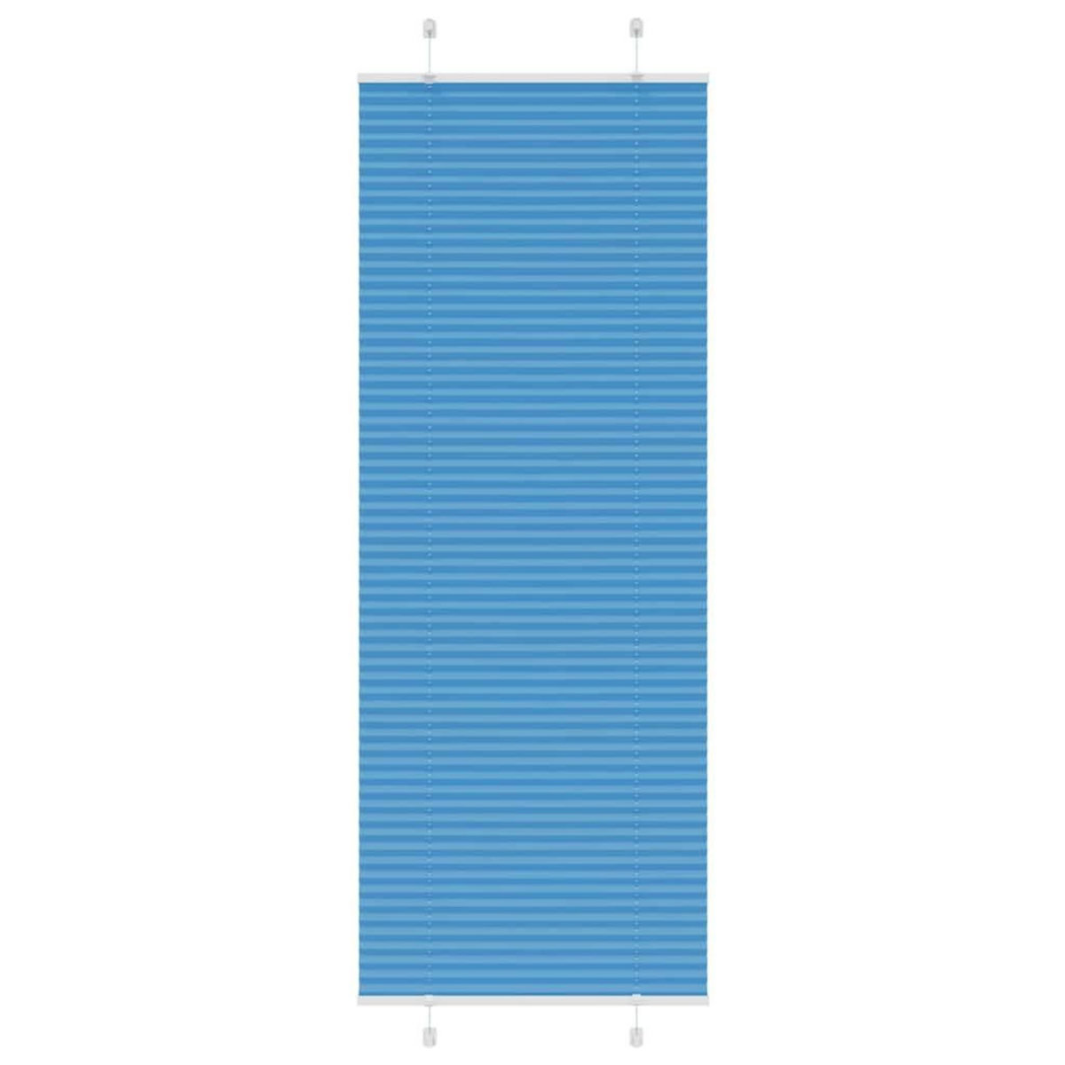 VIDAXL Store plisse bleu 70x200 cm largeur du tissu 69,4 cm polyester