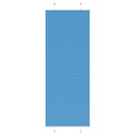 VIDAXL Store plisse bleu 70x200 cm largeur du tissu 69,4 cm polyester
